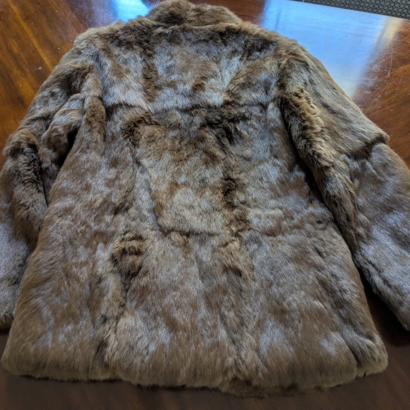 Vintage Brown Rabbit Fur Jacket - Picture 10 of 16